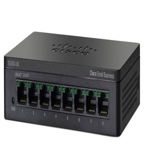 8-ports 10/100/1000 Unmanaged Gigabit Switch Cisco SG90D-08